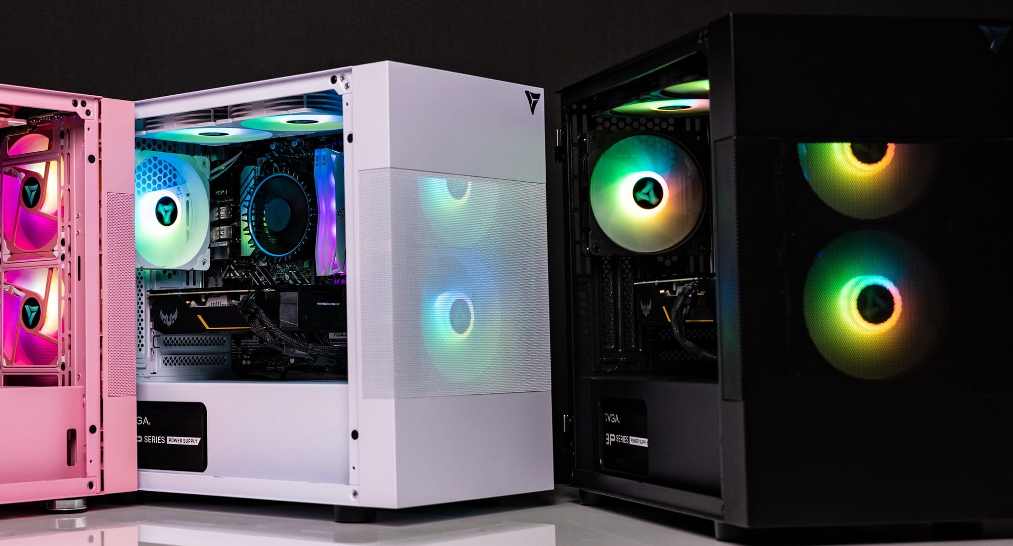 VRLA Tech Aurora Gaming PC All Colors Line Up