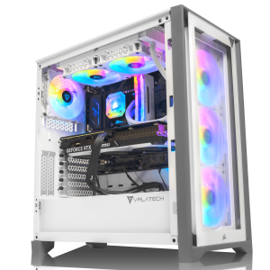 VRLA Tech Calypso Gaming PC - Front White